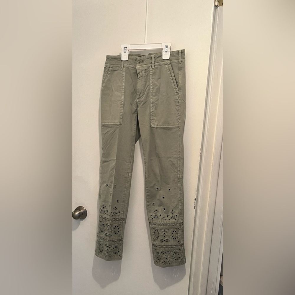 Anthropologie sage green khaki pants. Size 25